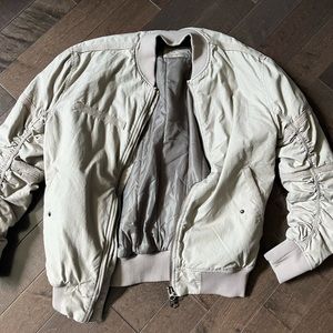 Beige Bomber jacket